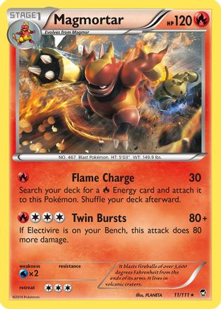 Magmortar (11) [XY - Furious Fists]