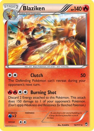 Blaziken (14) [XY - Furious Fists] Reverse Holofoil