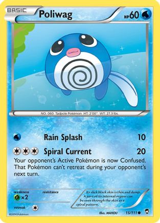 Poliwag (15) [XY - Furious Fists] Reverse Holofoil