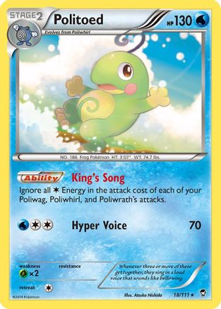 Politoed (18) [XY - Furious Fists] Reverse Holofoil