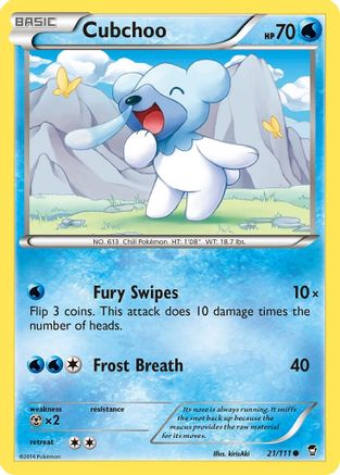 Cubchoo (21) [XY - Furious Fists]
