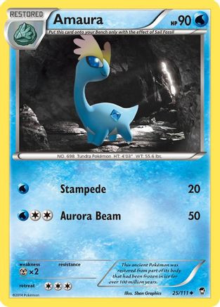 Amaura (25) [XY - Furious Fists] Reverse Holofoil