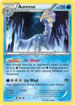 Aurorus (26) [XY - Furious Fists] Reverse Holofoil