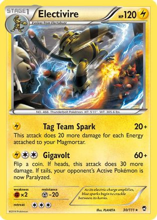 Electivire (30) [XY - Furious Fists] Reverse Holofoil