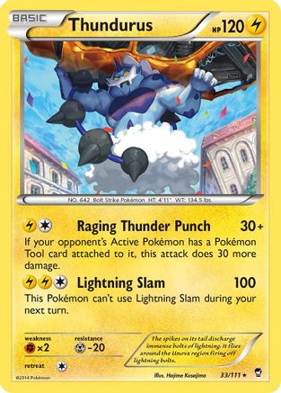 Thundurus (33) [XY - Furious Fists]