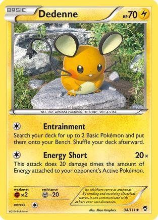 Dedenne (34) [XY - Furious Fists] Reverse Holofoil