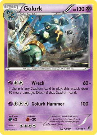Golurk (43) [XY - Furious Fists]