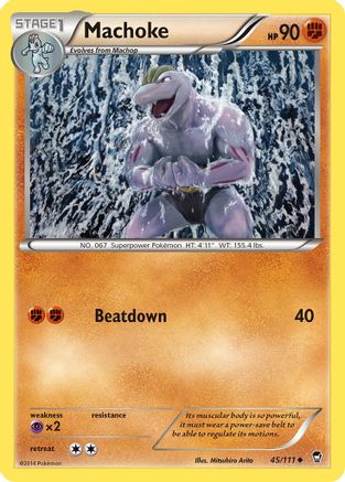 Machoke (45) [XY - Furious Fists] Reverse Holofoil