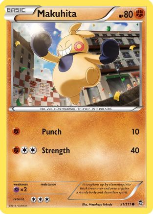 Makuhita (51) [XY - Furious Fists] Reverse Holofoil