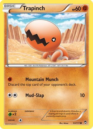 Trapinch (53) [XY - Furious Fists] Reverse Holofoil