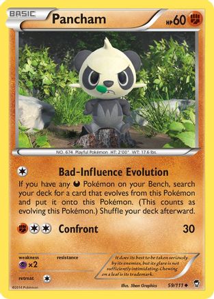 Pancham (59) (59) [XY - Furious Fists] Reverse Holofoil