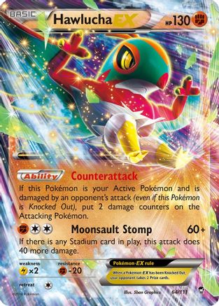 Hawlucha EX (64) [XY - Furious Fists] Holofoil