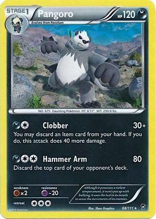 Pangoro - 68/111 (Cracked Ice Holo) (68) [Deck Exclusives] Holofoil