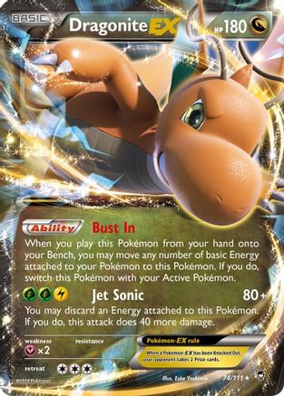 Dragonite EX (74) [XY - Furious Fists] Holofoil