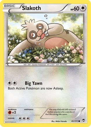 Slakoth (81) [XY - Furious Fists] Reverse Holofoil