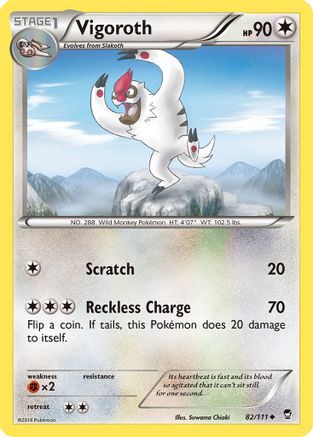Vigoroth (82) [XY - Furious Fists] Reverse Holofoil