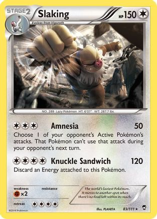 Slaking (83) [XY - Furious Fists] Holofoil