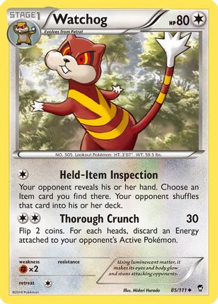 Watchog (85) [XY - Furious Fists] Reverse Holofoil