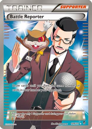 Battle Reporter (109 Full Art) (109) [XY - Furious Fists] Holofoil