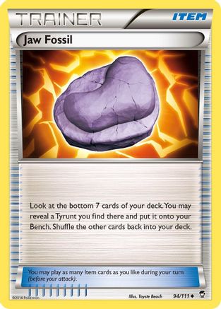 Jaw Fossil (94) [XY - Furious Fists] Reverse Holofoil