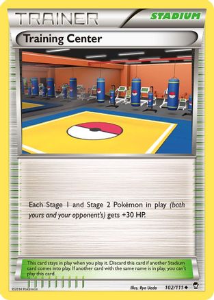 Training Center (102) [XY - Furious Fists] Reverse Holofoil