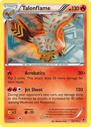 Talonflame (10) [XY - Phantom Forces] Reverse Holofoil