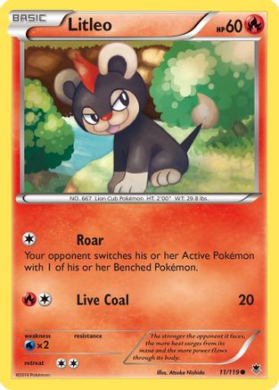 Litleo (11) [XY - Phantom Forces] Reverse Holofoil