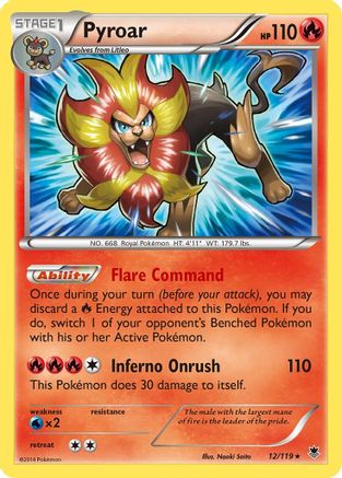 Pyroar (12) [XY - Phantom Forces] Holofoil