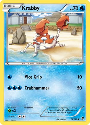 Krabby (13) [XY - Phantom Forces] Reverse Holofoil