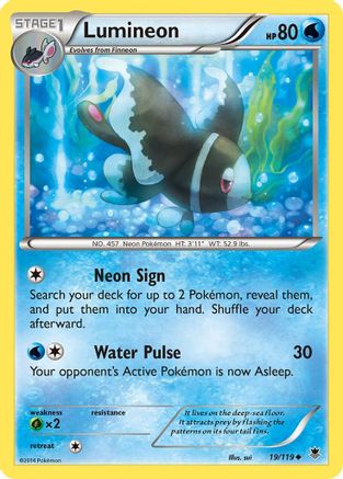Lumineon (19) [XY - Phantom Forces] Reverse Holofoil
