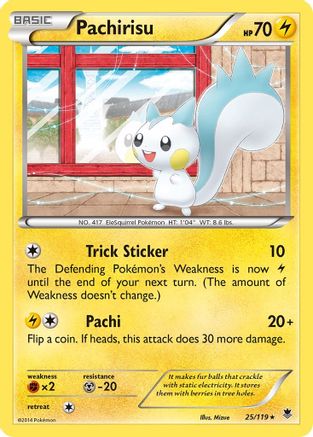 Pachirisu (25) [XY - Phantom Forces] Reverse Holofoil
