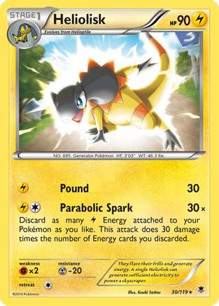 Heliolisk (30) [XY - Phantom Forces] Reverse Holofoil