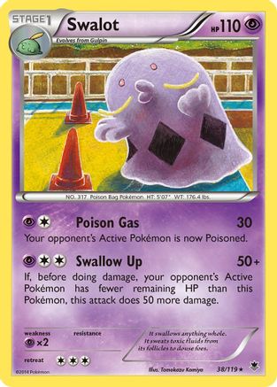 Swalot (38) [XY - Phantom Forces] Reverse Holofoil