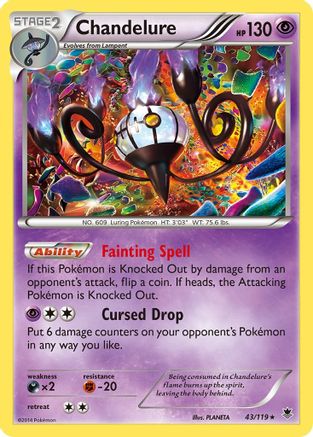 Chandelure (43) [XY - Phantom Forces] Reverse Holofoil