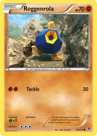 Roggenrola (48) [XY - Phantom Forces] Reverse Holofoil