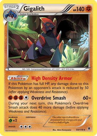 Gigalith (50) [XY - Phantom Forces] Holofoil