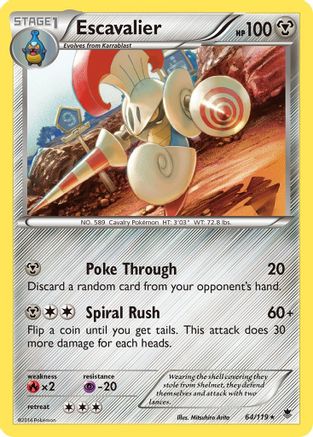 Escavalier (64) [XY - Phantom Forces] Reverse Holofoil