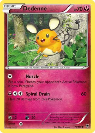 Dedenne (70) [XY - Phantom Forces] Reverse Holofoil
