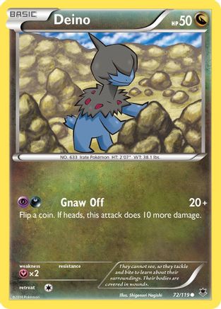 Deino (72) [XY - Phantom Forces] Reverse Holofoil