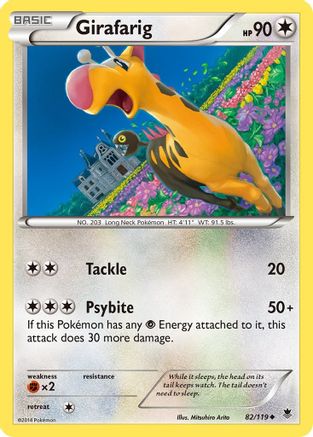 Girafarig (82) [XY - Phantom Forces] Reverse Holofoil