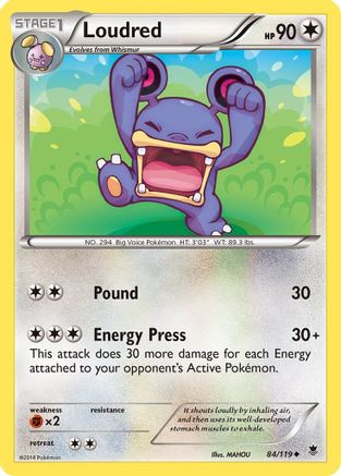 Loudred (84) [XY - Phantom Forces] Reverse Holofoil