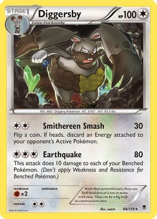 Diggersby (88) [XY - Phantom Forces] Reverse Holofoil