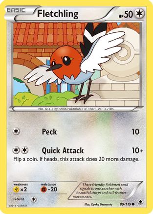 Fletchling (89) [XY - Phantom Forces] Reverse Holofoil