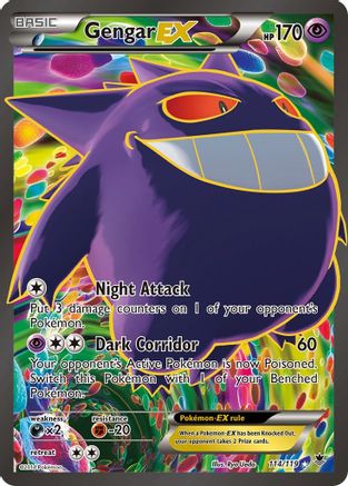Gengar EX (114 Full Art) (114) [XY - Phantom Forces] Holofoil