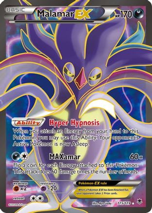 Malamar EX (115 Full Art) (115) [XY - Phantom Forces] Holofoil