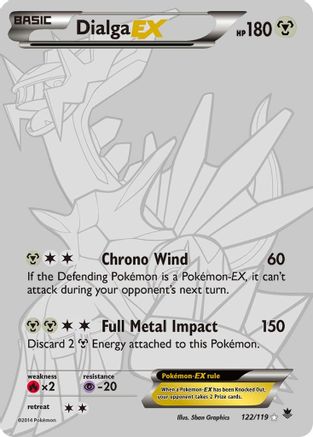 Dialga EX (122 Secret Rare) (122) [XY - Phantom Forces] Holofoil