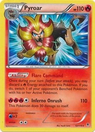 Pyroar - 12/119 (XY Phantom Forces) (12) [Deck Exclusives]