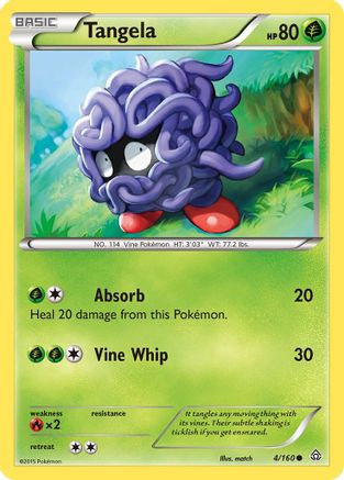 Tangela (4) [XY - Primal Clash] Reverse Holofoil