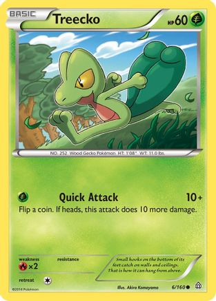 Treecko (6) [XY - Primal Clash] Reverse Holofoil