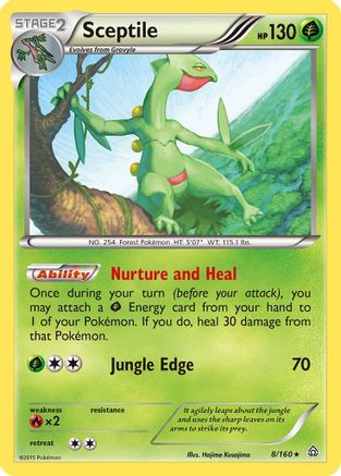 Sceptile (8) [XY - Primal Clash] Reverse Holofoil